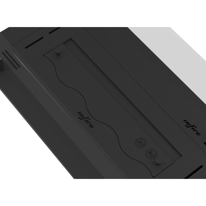 InFire - Indbygget biopejs 8,5x60 cm 3,5kW sort
