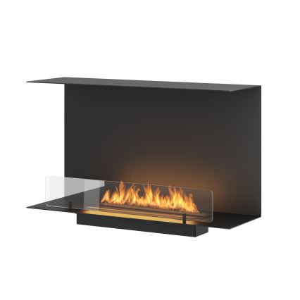 InFire - Indbygget biopejs 80x45 cm 3kW sort