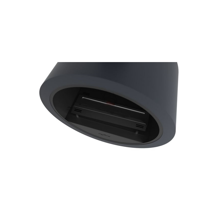 InFire - Væghængt biopejs diam. 70 cm 3kW sort
