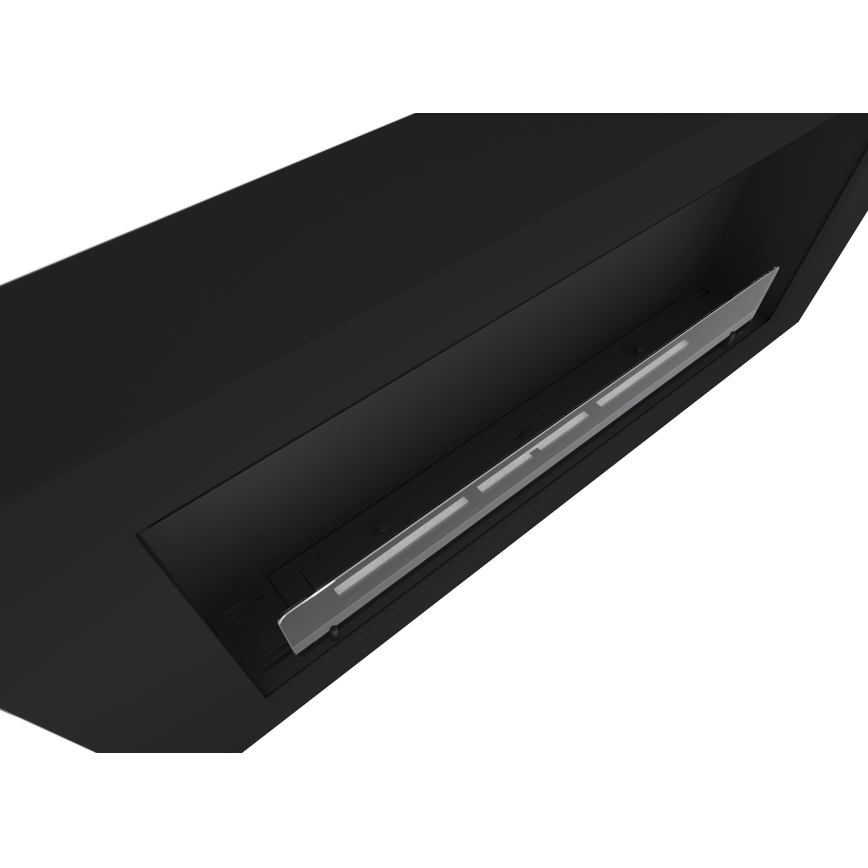 InFire - Vægmonteret BIO pejs 120x56 cm 3 kW sort