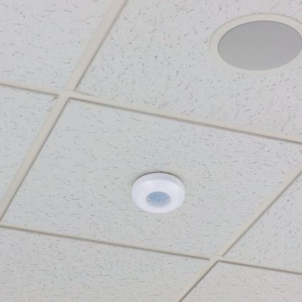Infrarød bevægelsessensor 360° 200W/230V hvid