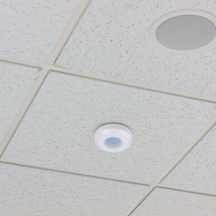 Infrarød bevægelsessensor 360° 200W/230V hvid
