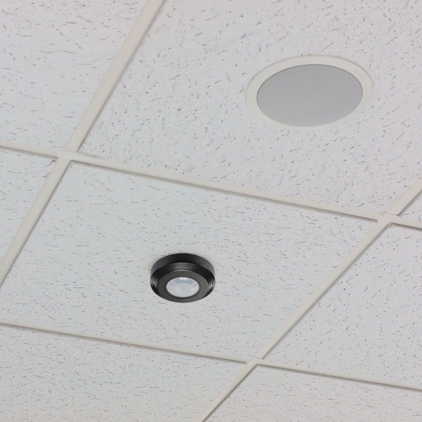 Infrarød bevægelsessensor 360° 200W/230V sort
