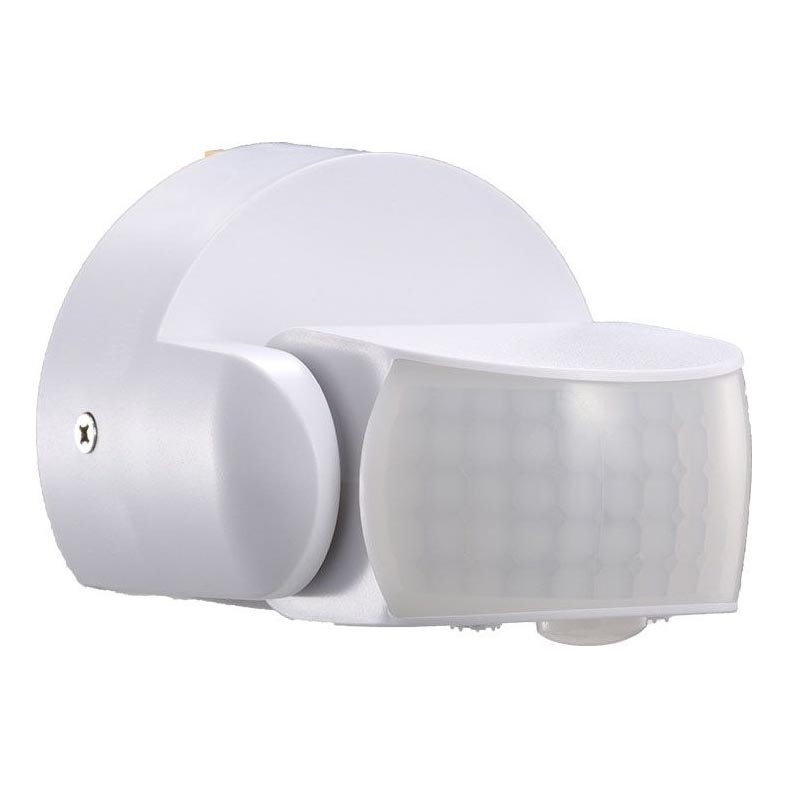 Infrarød bevægelsessensor udendørs 180/360° 600W/230V IP65 hvid