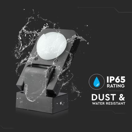 Infrarød bevægelsessensor udendørs 360° 1000W/230V IP65 sort