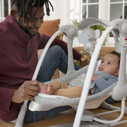 Ingenuity - Babygynge med vibration og musik 2-i-1 SWELL 4xD + 1xC