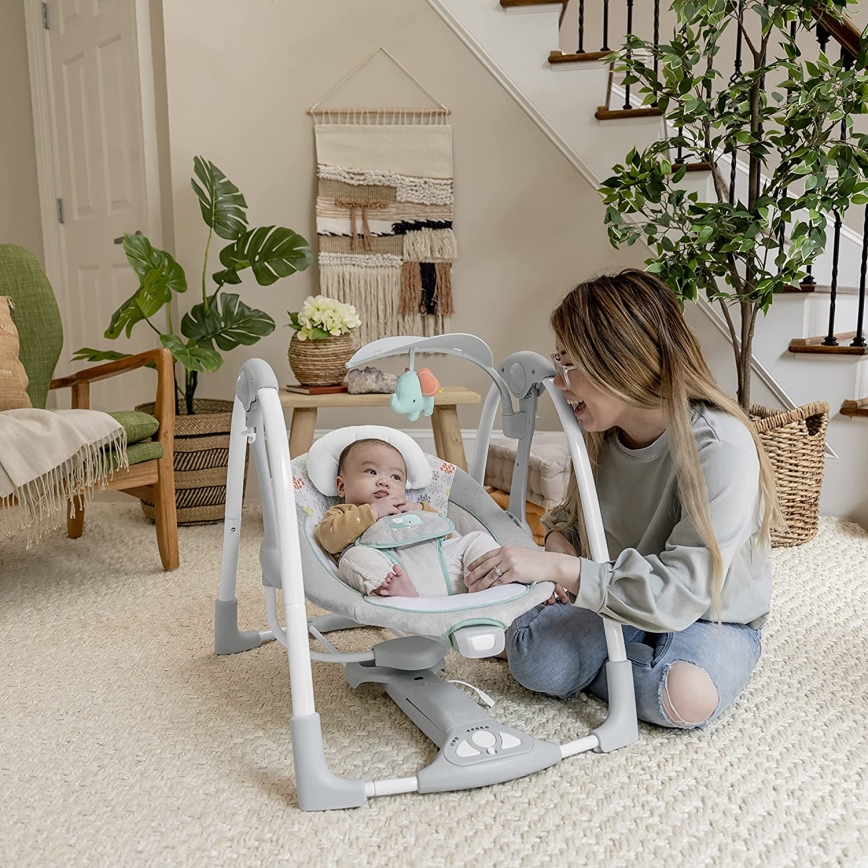 Ingenuity - Babygynge med vibration og musik 2-i-1 WIMBERLY 4xD + 1xC