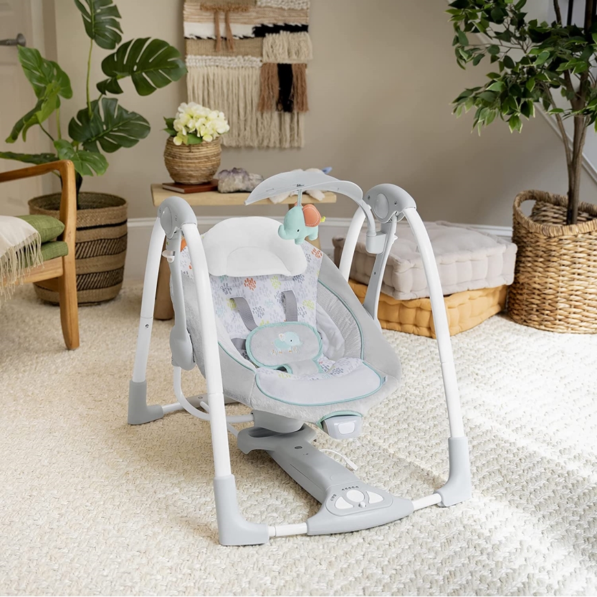 Ingenuity - Babygynge med vibration og musik 2-i-1 WIMBERLY 4xD + 1xC