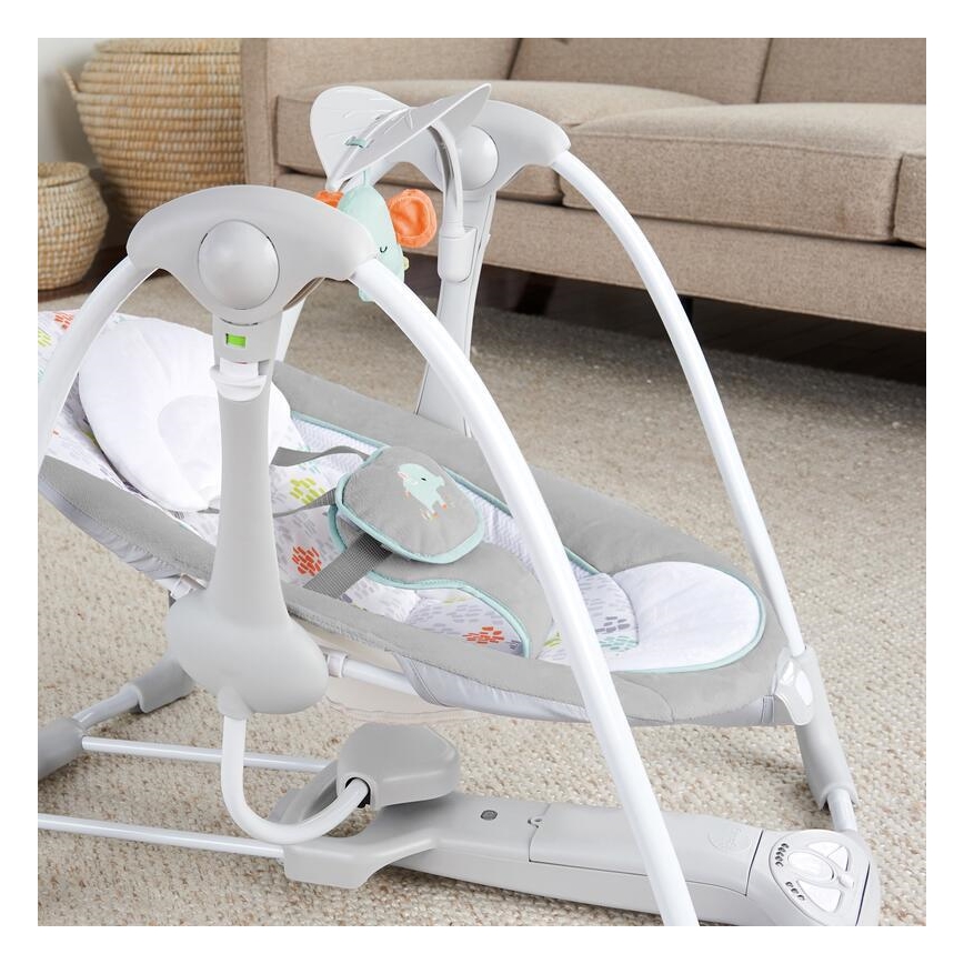 Ingenuity - Babygynge med vibration og musik 2-i-1 WIMBERLY 4xD + 1xC