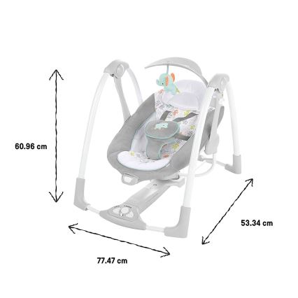 Ingenuity - Babygynge med vibration og musik 2-i-1 WIMBERLY 4xD + 1xC