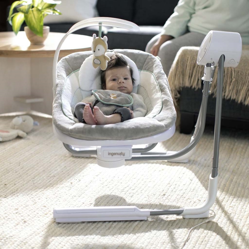 Ingenuity - Babygynge med vibration og musik ANYWAY SWAY RAY 4xLR14