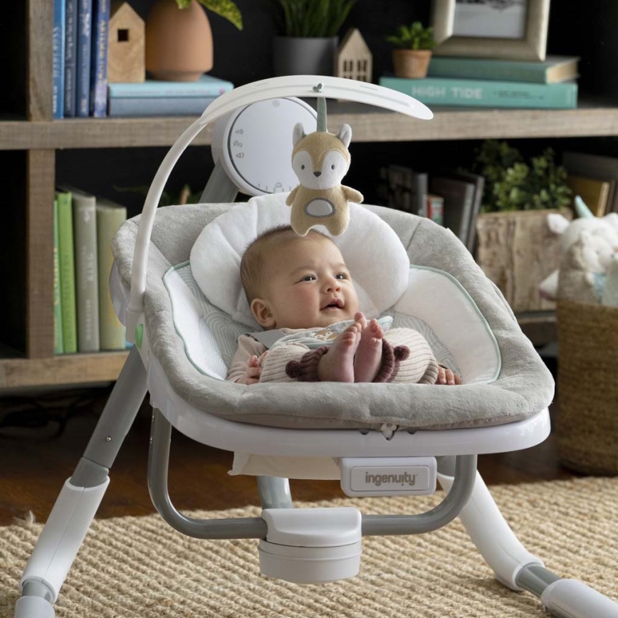 Ingenuity - Babygynge med vibration og musik ANYWAY SWAY RAY 4xLR14