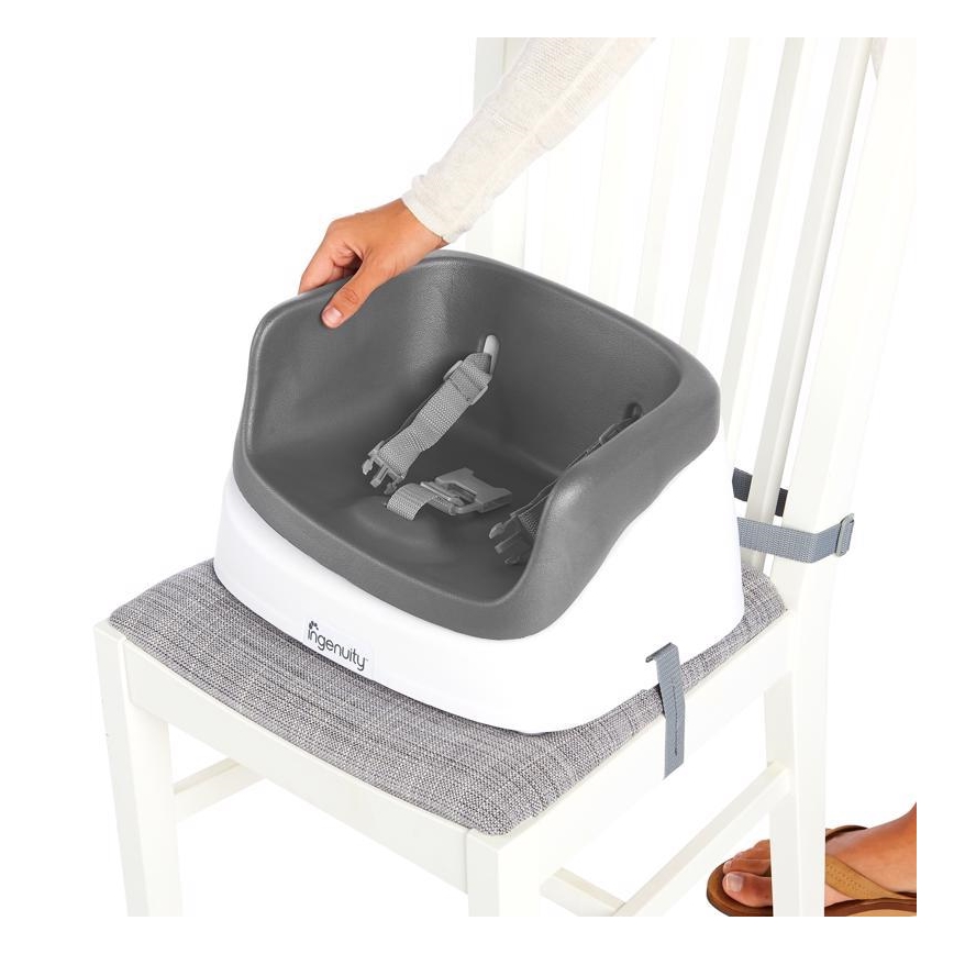 Ingenuity - Babysæde til spisebord 2-i-1 SMARTCLEAN TODDLER grå