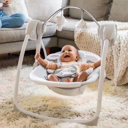 Ingenuity - Børnegynge med melodi CUDDLE LAMB 4xLR14