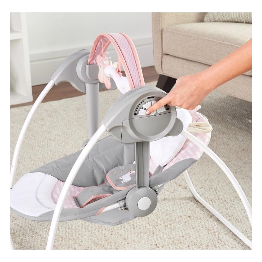 Ingenuity - Børnegynge med melodi FLORA THE UNICORN 4xLR14