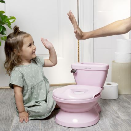 Ingenuity - Børnepotte med lyd MY SIZE, lyserød, 2xAAA