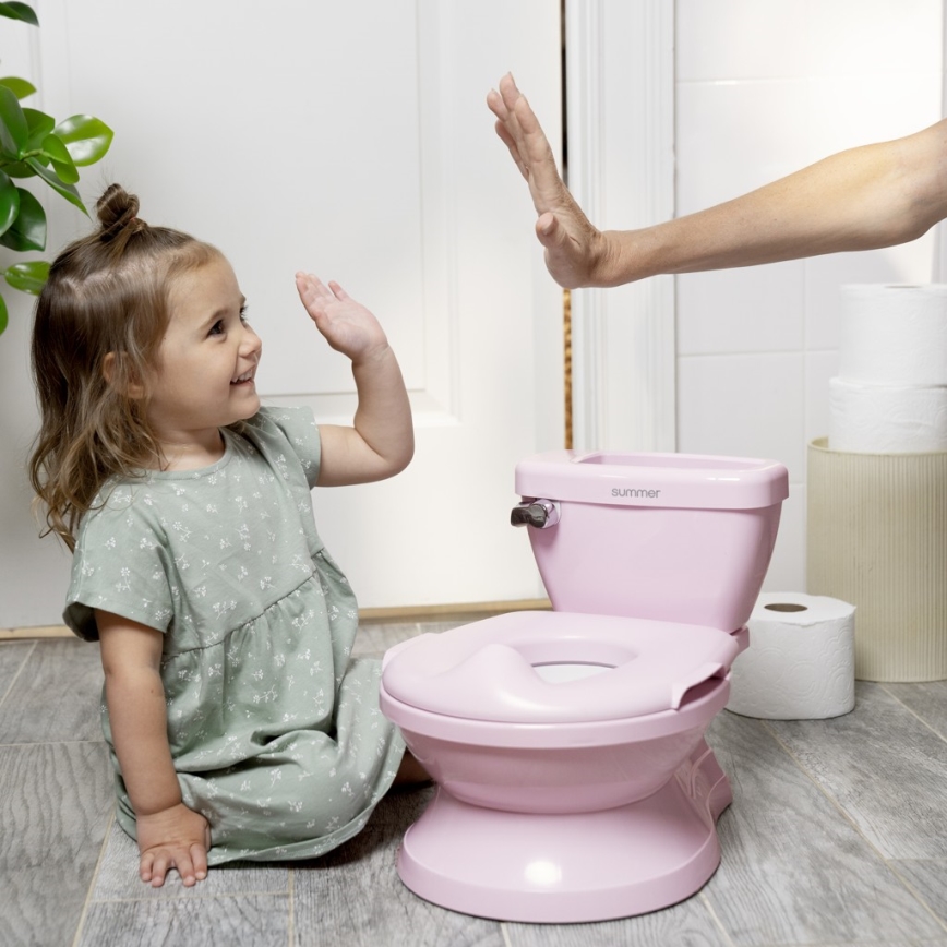 Ingenuity - Børnepotte med lyd MY SIZE, lyserød, 2xAAA
