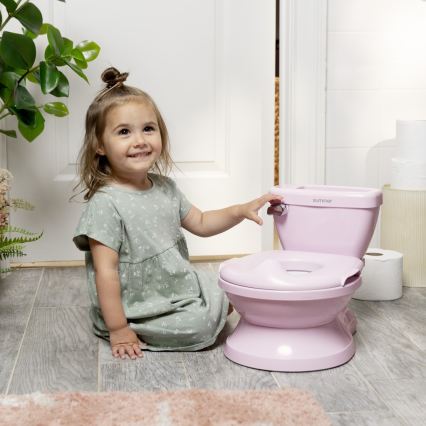Ingenuity - Børnepotte med lyd MY SIZE, lyserød, 2xAAA