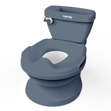 Ingenuity - Børnetoilet med lyd MY SIZE blå 2xAAA