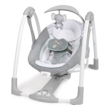 Ingenuity - Børnevibrerende gynge med melodi 2-i-1 SWELL 4xD + 1xC