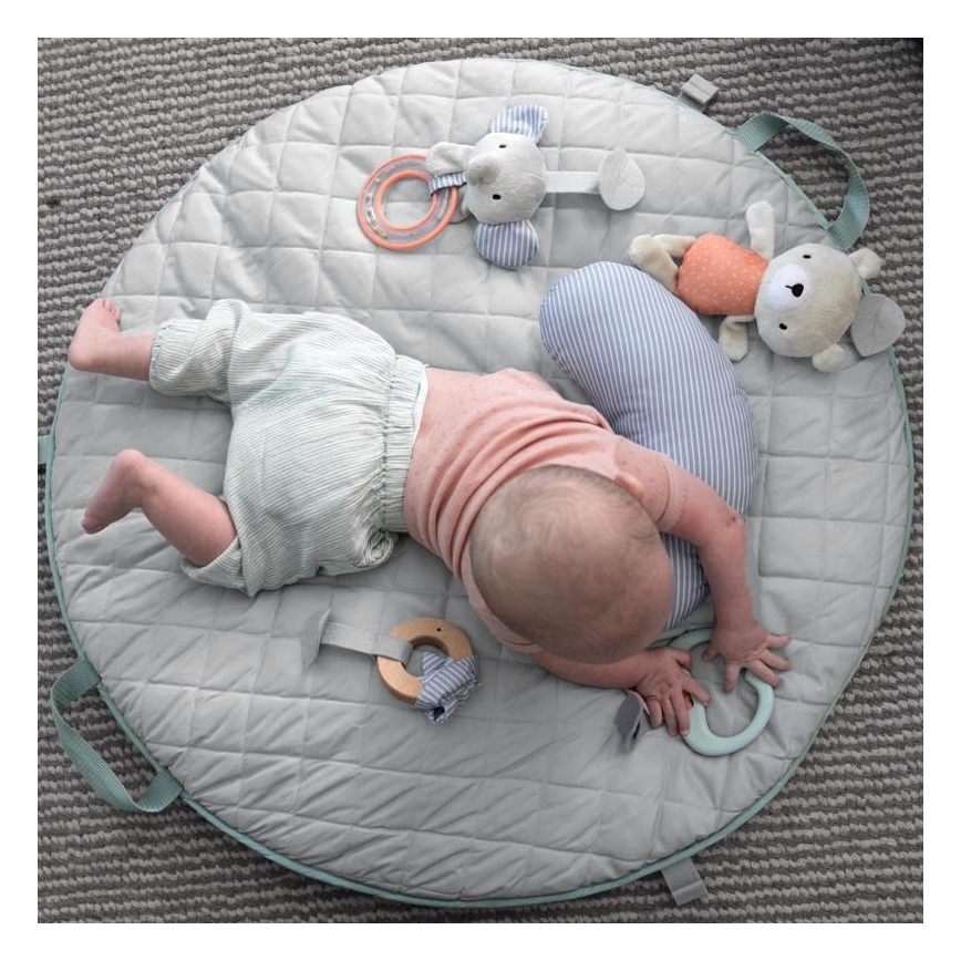 Ingenuity - Legetæppe til baby LOAMY mintgrøn/grå