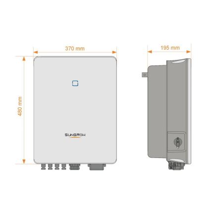 Inverter til solcelleanlæg SUNGROW SG4.0RT 4000W IP65