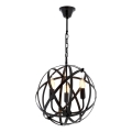 IRONBALL 3xE27/40W/230V sort gulvlampe