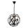 IRONBALL 3xE27/40W/230V sort gulvlampe