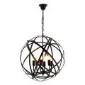 IRONBALL Pendellampe 6xE27/40W/230V sort