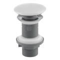 Isvea - Bundventil til håndvask Click-Clack INFINITY Ø 7,2 cm hvid