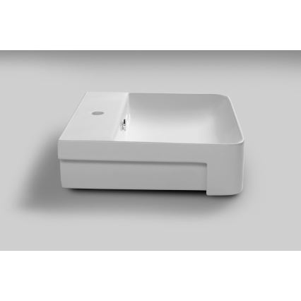 Isvea - Halvindfældet håndvask SOTT AQUA 59x49 cm keramik/hvid