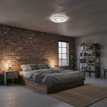 ITALUX - Dæmpbar LED loftlampe SIMNI LED/55W/230V 3000-6500K Ø 50 cm hvid + fjernbetjening