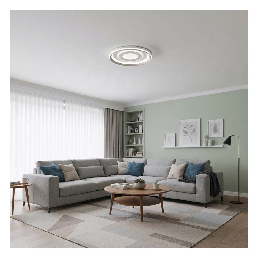 ITALUX - Dæmpbar LED loftlampe SIMNI LED/55W/230V 3000-6500K Ø 50 cm hvid + fjernbetjening