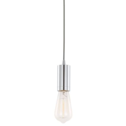 ITALUX - Pendel MODERNA 1xE27/60W/230V skinnende krom