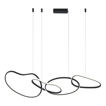 ITALUX - LED-pendel med wireophæng FONTE LED/60W/230V 3000/4000/6000K sort