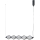 ITALUX - LED-pendel med wireophæng SEVILLA LED/25W/230V 3000K sort