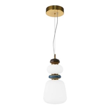 ITALUX - LED-pendel på wire EVANS LED/12W/230V 3000K guld/hvid