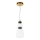 ITALUX - LED-pendel på wire EVANS LED/12W/230V 3000K guld/hvid