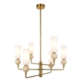 ITALUX - Loftlampe med stang SANTOS 6xG9/40W/230V guld