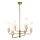 ITALUX - Loftlampe med stang SANTOS 6xG9/40W/230V guld