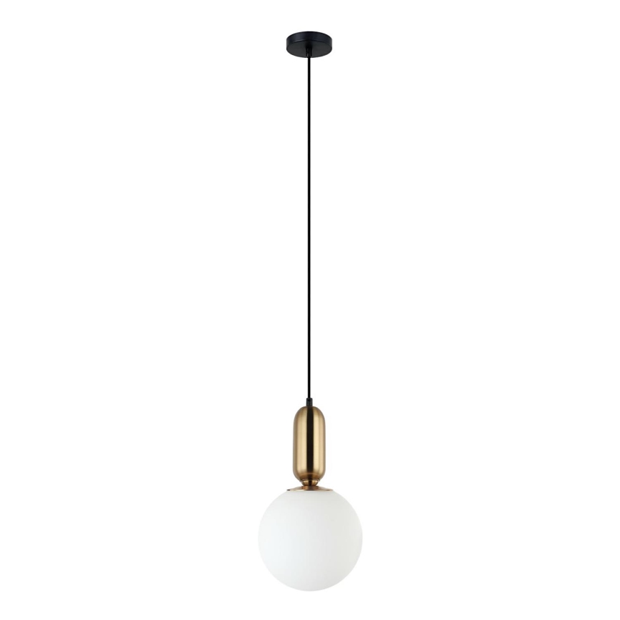 ITALUX - Loftlampe på kabel ALDEVA 1xE27/40W/230V Ø 20 cm sort/bronze