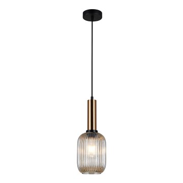 ITALUX - Loftlampe på kabel ANTIOLA 1xE27/40W/230V Ø 15 cm bronze