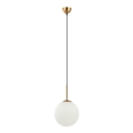 ITALUX - Loftlampe på kabel DEORE 1xE27/40W/230V Ø 25 cm bronze