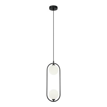 ITALUX - Loftlampe på kabel LUPUS 2xG9/25W/230V sort