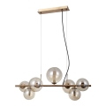 ITALUX - Loftlampe på ledning CANELLO 7xG9/5W/230V messing