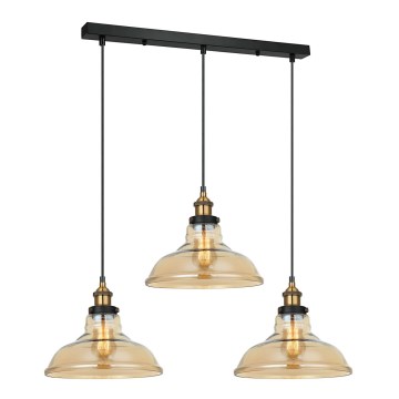 ITALUX - Loftlampe på ledning HUBERT 3xE27/40W/230V
