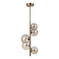 ITALUX - Loftlampe på stang CANELLO 5xG9/5W/230V messing