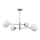 ITALUX - Loftlampe på stang EVORA 4xG9/5W/230V i nikkel