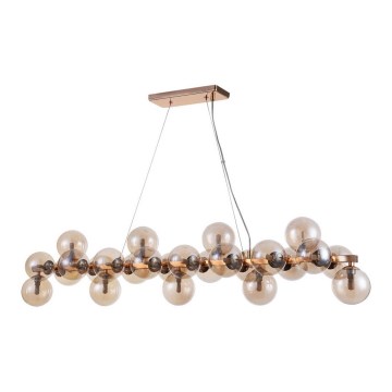 ITALUX - Lysekrone i en snor CABELLA 25xG9/28W/230V