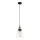 ITALUX - Pendel FRANCIS 1xE27/40W/230V sort/guldfarvet